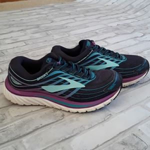 BROOKS GLYCERIN 15 (D) WOMENS BLUE, PURPLE, TEAL